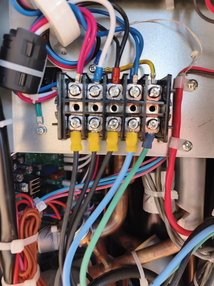 Quadro elétrico de unidade de climatização